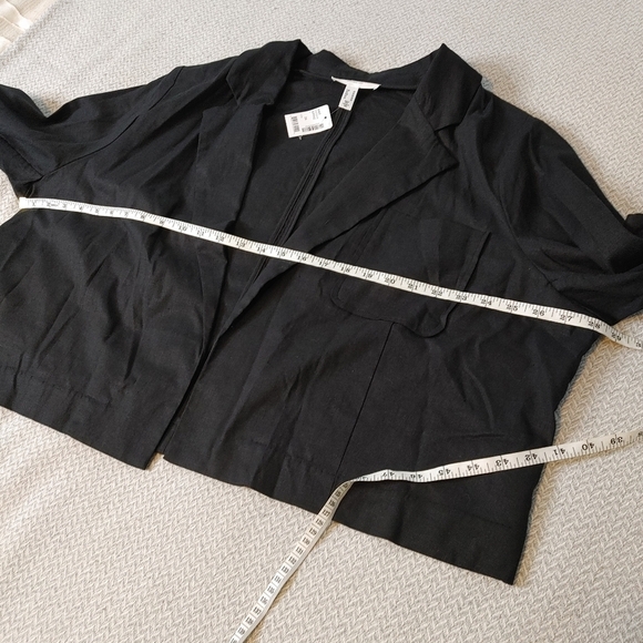 ADDITION Elle Linen Blend Jacket Size 24 - Picture 10 of 11